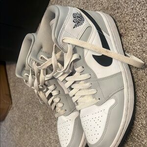 Men's Gray and White Nike Sneakers